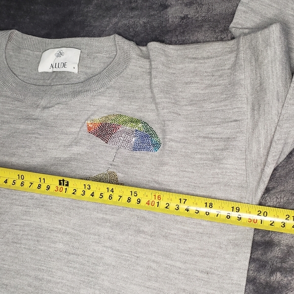 Allude 100% Virgin Wool  Ribbed Knit Sweater - Picture 10 of 12